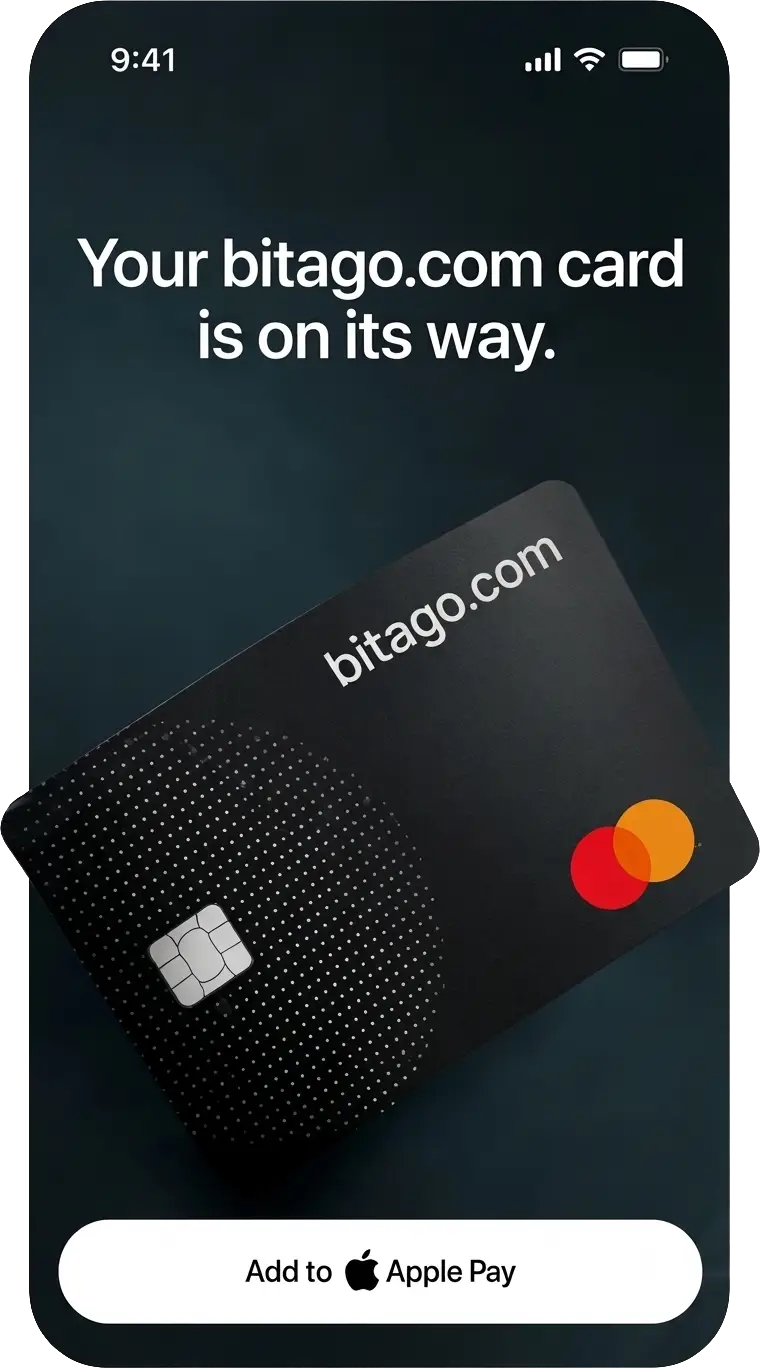 Your bitago.com card is on its way